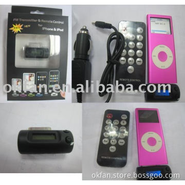 Car FM Transmitter with Remote for iPOD and iPhone